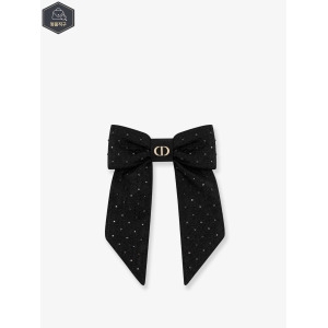 트위스트 테크니컬 패브릭 SILVERCOLORED 크리스탈 보우 B0651869358