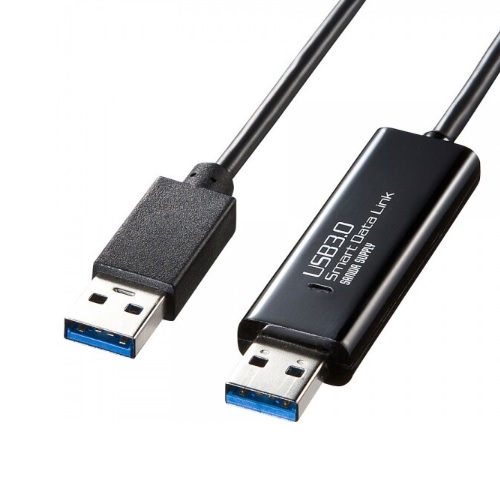 산와서플라이 SANWA KB-USB-LINK4 USB 3.0 KM 데이터통신 컨버터 (1.5m)_이미지