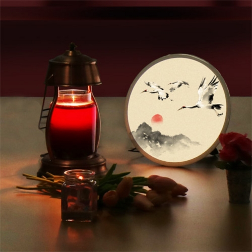 꾸밈 nb881-LED액자25R_무병과장수의풍수학수묵화_이미지