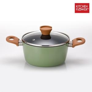남양키친플라워 그린베일 IH 양수냄비 (18cm)_이미지