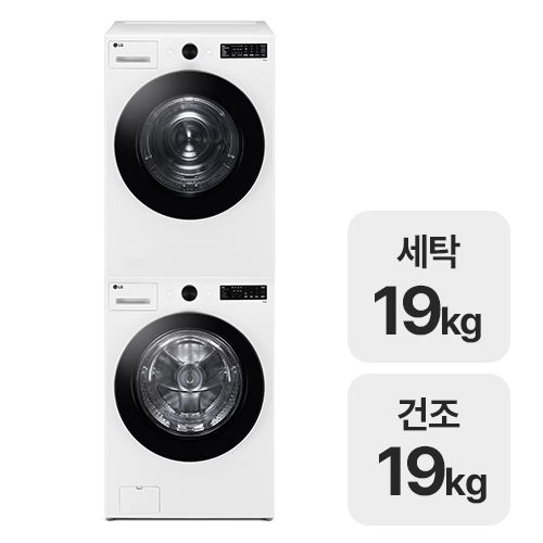 LG전자 트롬 오브제컬렉션 FG19WN + RG19WN_이미지