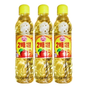 오뚜기 2배 사과식초 500ML 3개