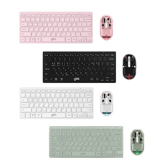 지클릭커 오피스프로 WMK340 움직이는 <b>마카롱</b> 무선 키보드 마우스 세트