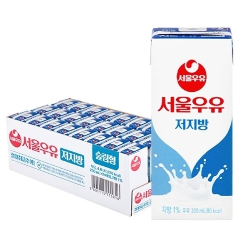서울우유 저지방 멸균우유 200ml이미지입니다. 누르면 해당 게시물로 새창이동합니다.
