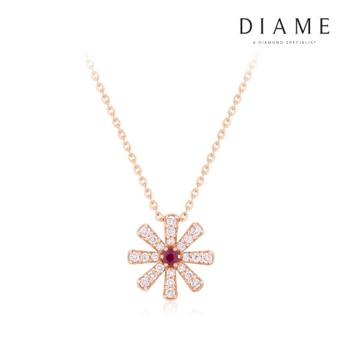 다이아미 마가렛 18K골드 랩그로운 루비 목걸이 FGDGN1315WRLAB_이미지