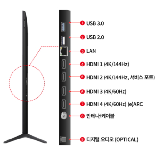 TCL 아이팔콘 75U95A (무타공 벽걸이)_이미지