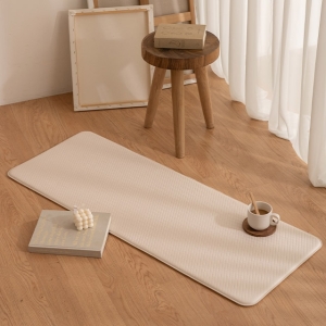  데코뷰 베이지 솔리드 양면쿠션 주방매트 160 x 45cm [1P]