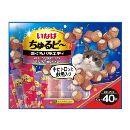 이나바 캣 츄르비 참치 버라이어티 QSC-284 400g (10g x 40p) (1개)_이미지
