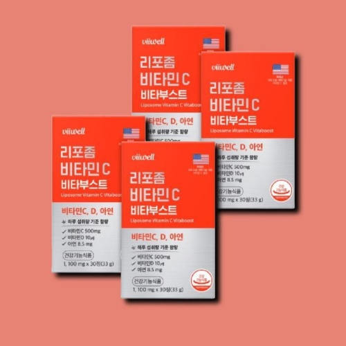 비웰 리포좀 비타민C 비타부스트 30정 (4개)_이미지