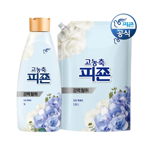 피죤 오션 후레쉬 1L + 리필 1.6L (본품1개+리필1개)