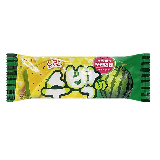 롯데웰푸드 노란 수박바 75ml (1개)_이미지