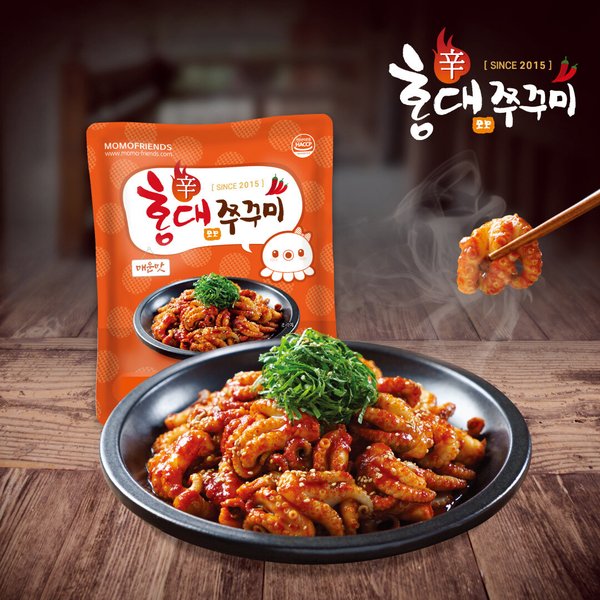 모모프렌즈 홍대 쭈꾸미 매운맛 300g (3개)_이미지