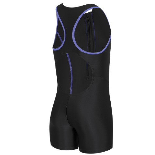 아레나 밸런스 아동 3부 반신 라운드넥 집업 A3FG1GL03BLK_이미지