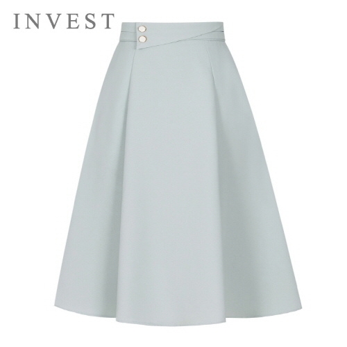 인베스트 투버튼플레어롱스커트_INI4M3SK8251