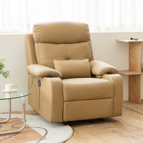 첼시 가죽 리클라이너 1인용