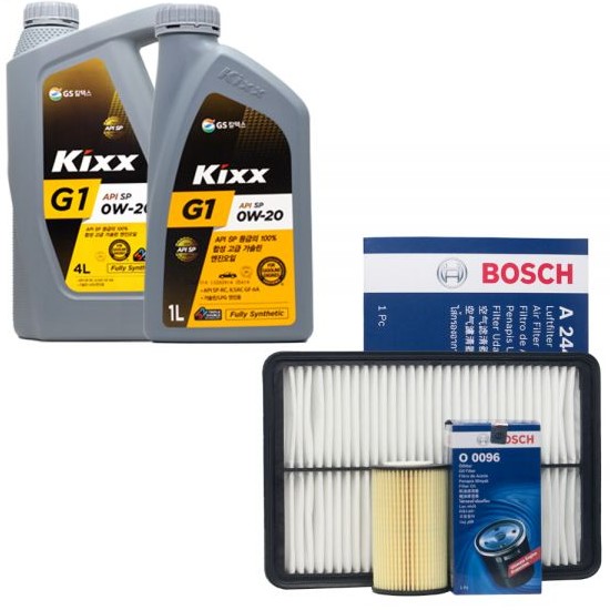 GS칼텍스 킥스 G1 SP 0W20 5L + 보쉬필터 기아 K5 DL3 하이브리드