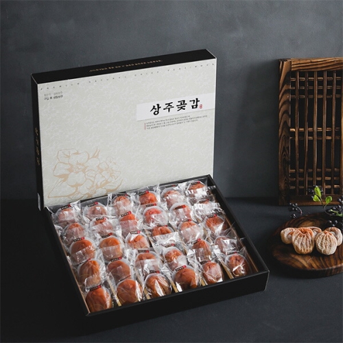 자연맛남 상주 곶감 천년고수3호 건시 선물세트 부직포포장 (1.3kg,30개)_이미지