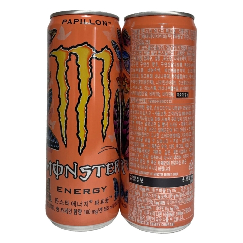 코카콜라음료 몬스터 에너지 파피용 355ml (18개)_이미지