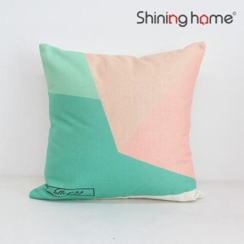 샤이닝홈 러프 소파 쿠션 핑크폴리곤 (2개)