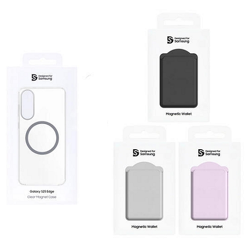 알머스 갤럭시S25 엣지 클리어 마그넷 케이스+마그네틱 월렛 세트