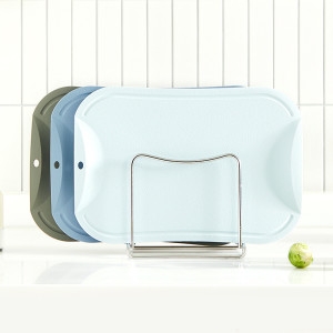 도블레 프리미어 칼집 안나는 항균도마 3종+스텐 거치대_이미지