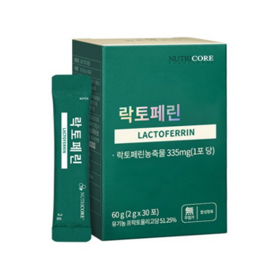뉴트리코어 락토페린 2g 30포이미지입니다. 누르면 해당 게시물로 새창이동합니다.