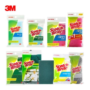 3M 천연 펄프 망사 스폰지 수세미_이미지