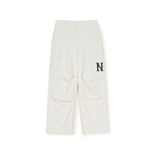 MLB 바지 PQJ 3FWPB0151-50CRM 여성 베이직 쿠퍼스 카고 와이드팬츠 뉴