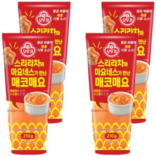 오뚜기 스리라차와 마요네스가 만난 매코매요 210g (4개)_이미지