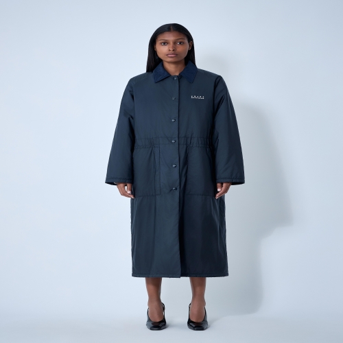 B0111745092 로고 프린트 롱 코트 29X287 1WQ9 F0008