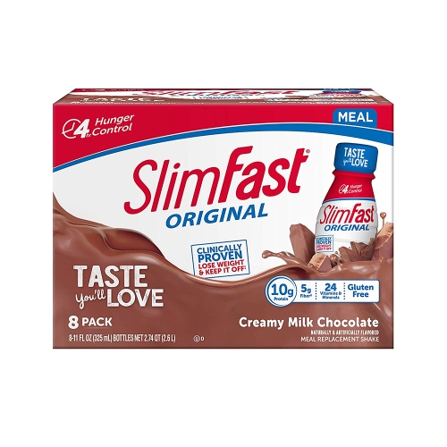 [불명] SlimFast Original protein Shake 슬림패스트 오리지널 프로틴 쉐이크 리치 초콜릿 로얄 11oz 8팩