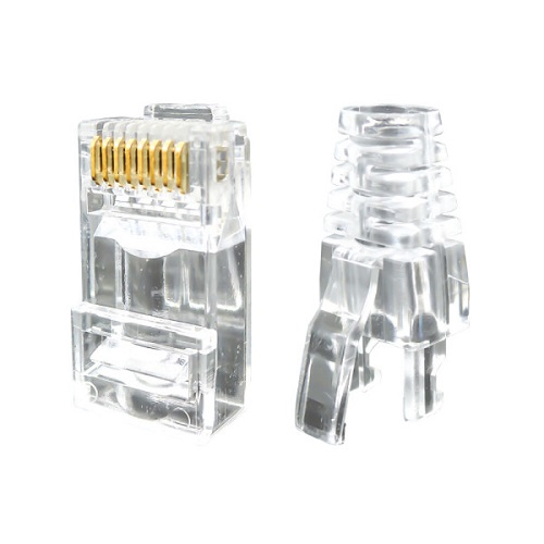 인네트워크 CAT.6 커넥터 + 부트 세트 (100개, 투명, IN-TR50U6PASS)