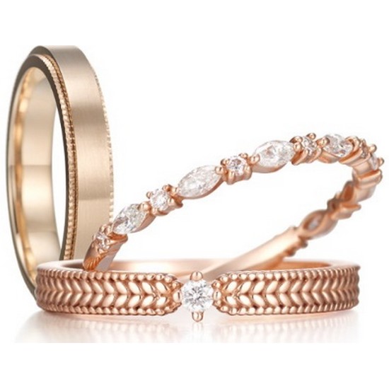 새미쥬얼리 14K 다프네 다이아 커플링 반지 (여성용)