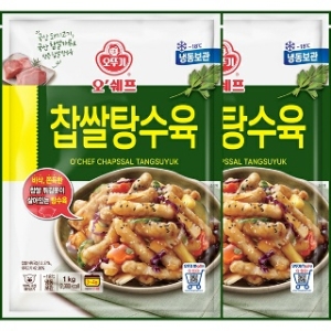 오뚜기 오쉐프 찹쌀 탕수육 1kg (2개)_이미지