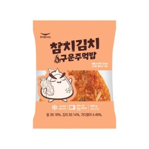 한우물 참치김치 구운주먹밥 100g (4개)_이미지