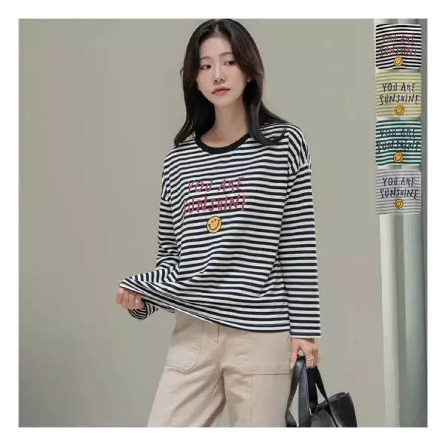 국내모던핏T 썬즈 스트라이프 긴팔 티셔츠 3651708