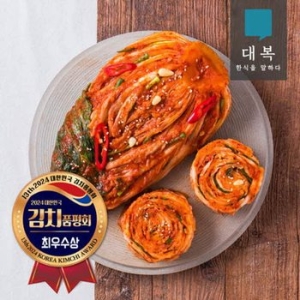  대복 포기김치 2kg 김치품평회 최우수상 농식품부장관 수상