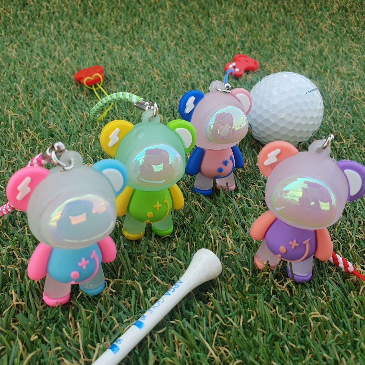  번개곰 LED 골프티걸이 [4개]