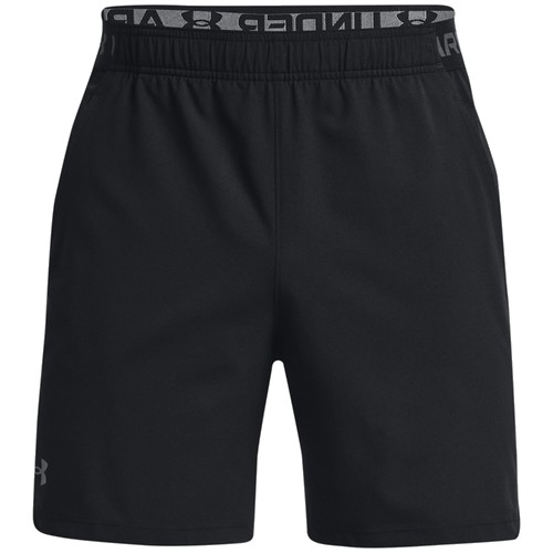 언더아머 UA 베니시 우븐 6인치 쇼츠 1373718 (001, 블랙)_이미지