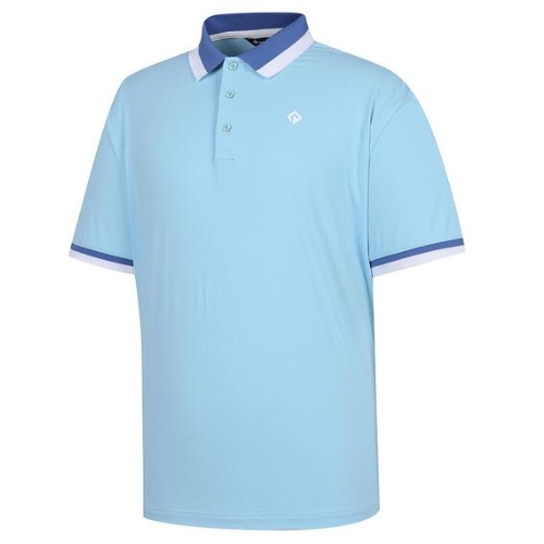 레노마골프 투톤 시보리 카라 반팔 티셔츠 RMTPM2108 (905, 스카이)_이미지