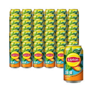롯데칠성음료 립톤 제로 아이스티 복숭아 355ml (48개)_이미지