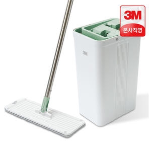 3M 스카치브라이트 핸즈프리 막대걸레 키트(밀대+버킷+장착 1매)_이미지