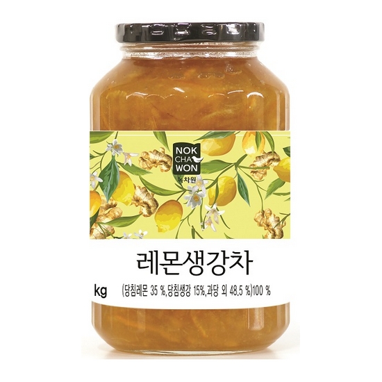 녹차원 레몬생강차 1kg (1개)