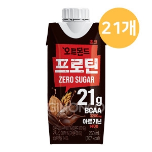 롯데칠성음료 오트몬드 프로틴 초코 제로슈거 250ml (21개)_이미지