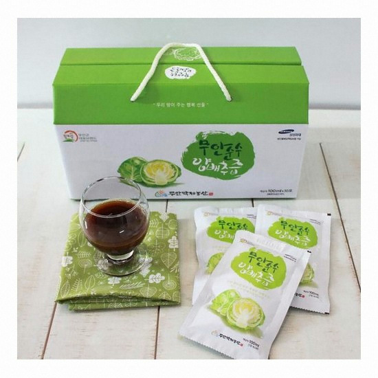 무안백제농산 무안순수 양배추즙 100ml 30포 (3개)_이미지