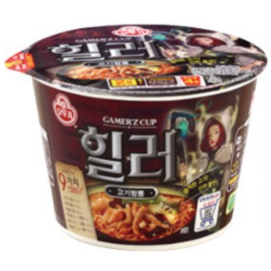 오뚜기 게이머즈컵힐러 고기짬뽕 큰컵 145g (1개)