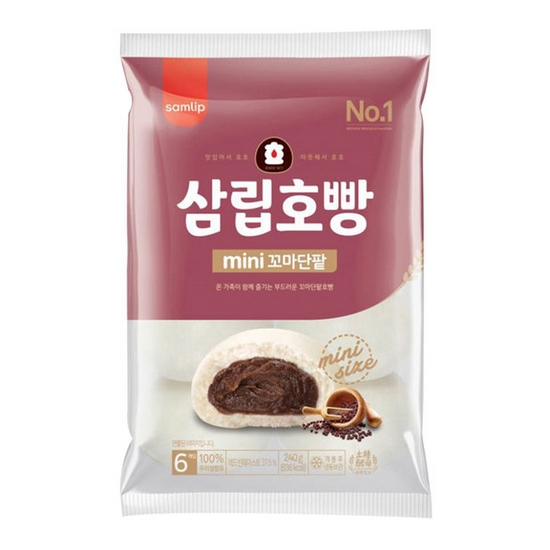 SPC삼립 삼립호빵 미니 꼬마단팥 6개입 240g (16개)_이미지