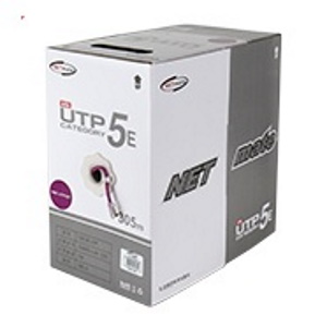강원전자 NETmate CAT.5e UTP 제작용 단선 랜케이블 박스 (바이올렛,305m)_이미지