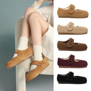 UGG 호주 에버 양모 밀리 양털 메리제인 플랫 모카신 슬립온 AS7022_이미지