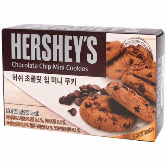 허쉬 초콜릿칩 미니 쿠키 50g (12개)_이미지